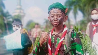 Meriahnya Scout Fashion Carnaval Kreasi Ala Anak Pramuka Ciamis