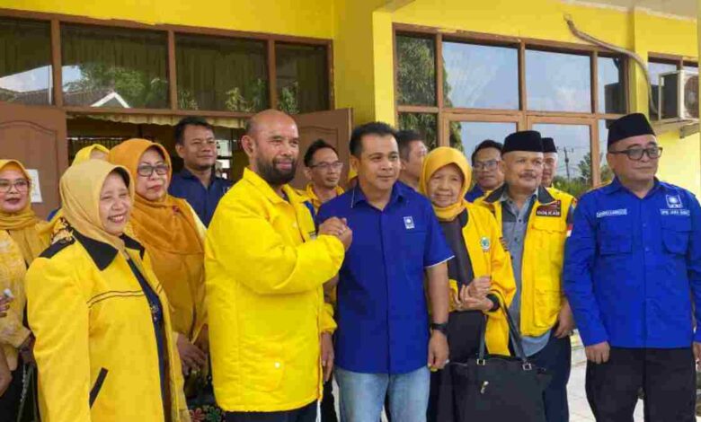 Silaturahmi ke Partai Golkar, Ketua PAN Yana D Putra Siap Dampingi Lagi Herdiat di Pilkada Ciamis