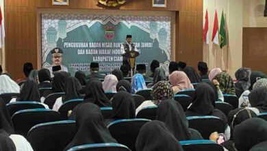 Pengurus Perwakilan Badan Wakaf Indonesia dan Badan Hisab Rukyat Daerah Kabupaten Ciamis Dilantik